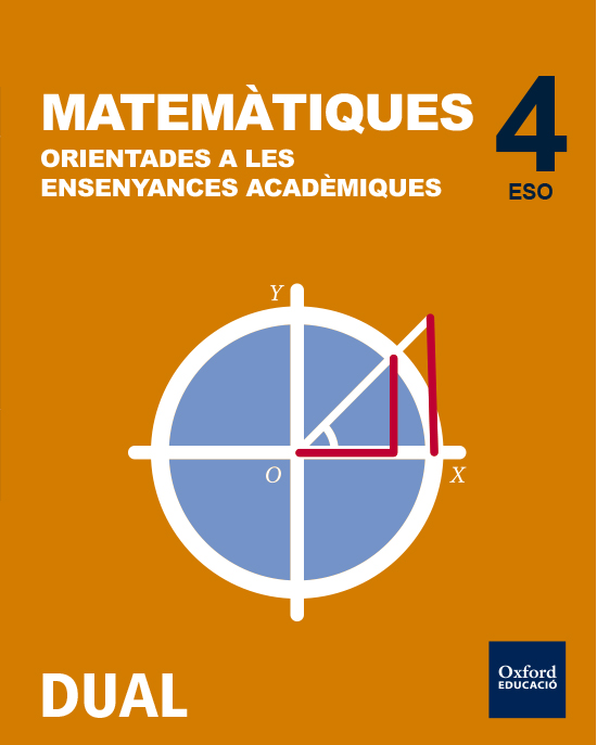 Book cover Matemàtiques orientades a les ensenyances acadèmiques 4t ESO DUAL