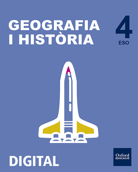 Book cover Geografía i Història 4t ESO DIGITAL