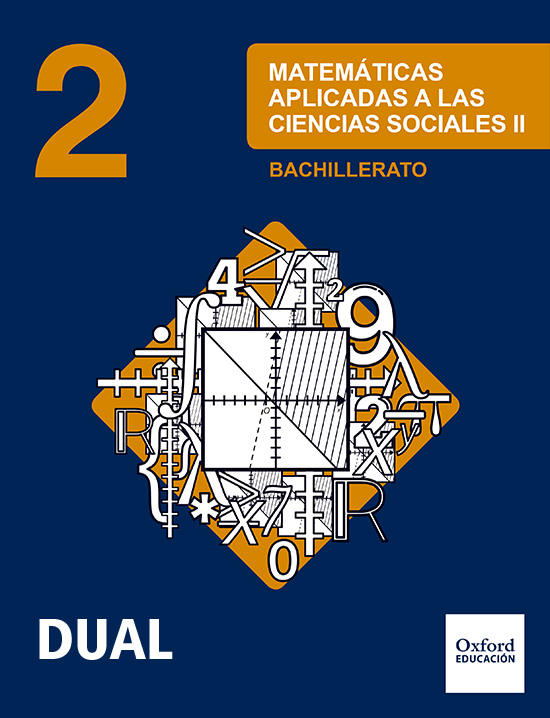 Book cover Matemáticas aplicadas a las Ciencias Sociales 2.º Bachillerato DUAL