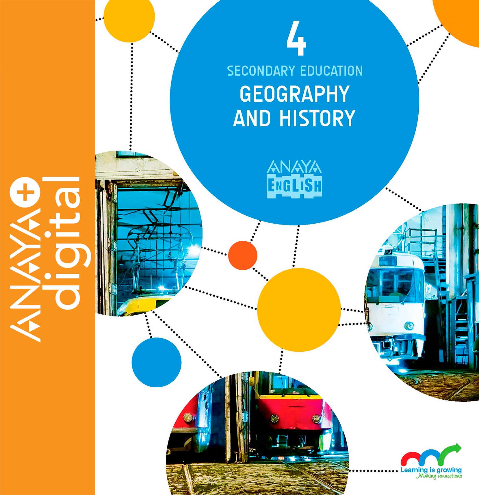 Book cover Geography and History. 4. Secondary. Anaya + digital