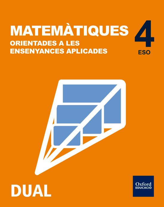 Book cover Matemàtiques orientades a les ensenyances aplicades 4t ESO DUAL