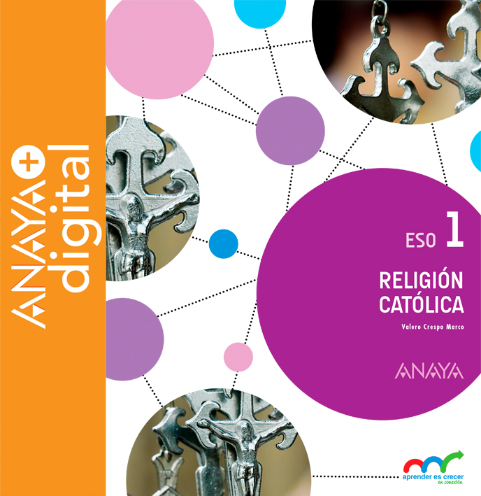 Portada del Libro Religión Católica 1. ESO. Anaya + digital