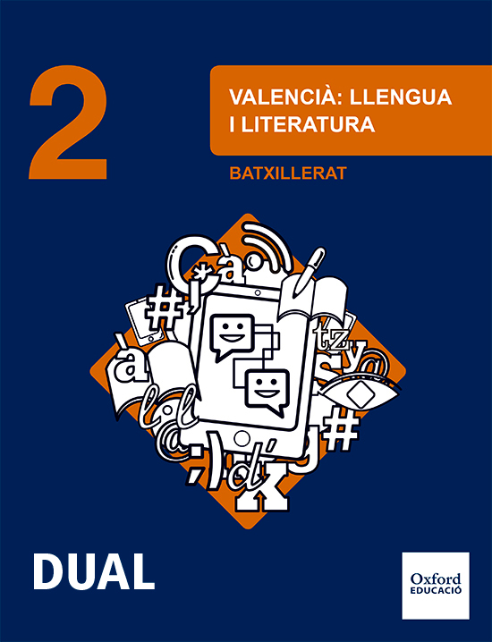 Book cover Valencià: Llengua i Literatura 2n Batxillerat DUAL