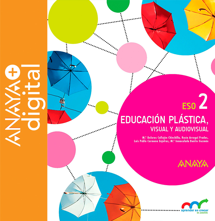 Portada del Libro Educación Plástica, Visual y Audiovisual 2. ESO. Anaya + digital