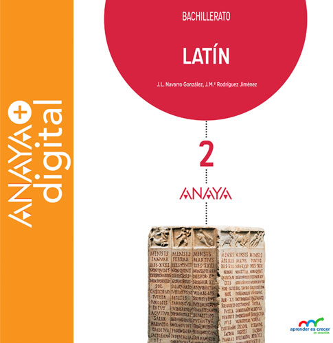 Portada del Libro Latín 2. Bachillerato. Anaya + digital