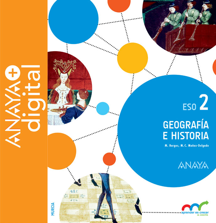 Portada del Libro Geografía e Historia 2. ESO. Anaya + digital