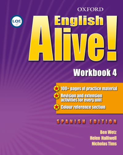 Book cover English Alive! 4 Workbook