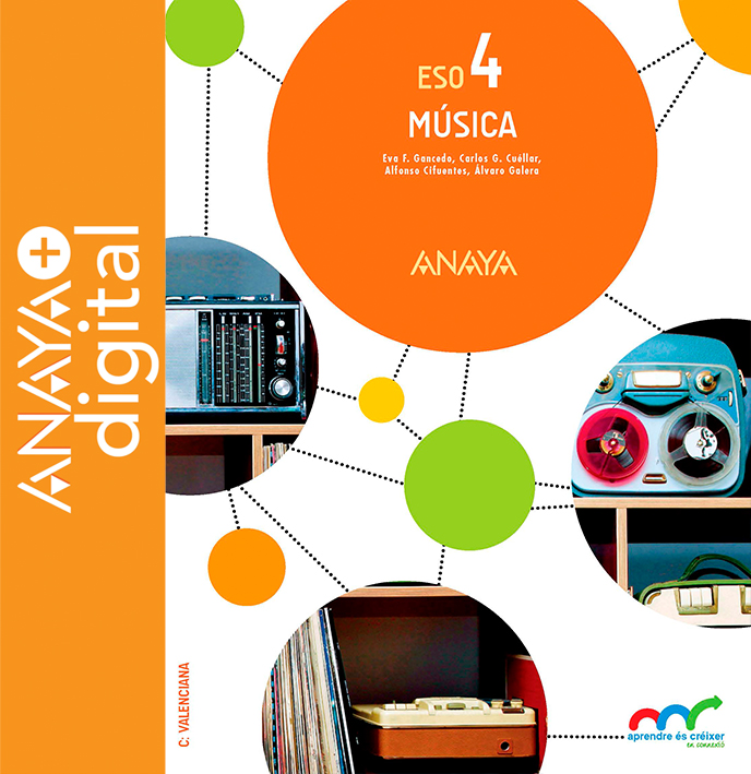 Portada del llibre Música 4. ESO. Anaya + digital