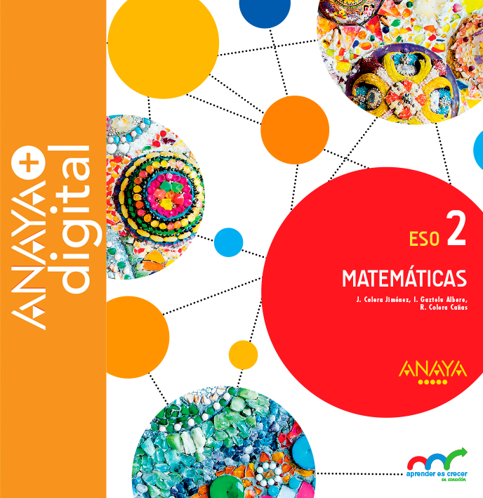 Portada del Libro Matemáticas 2. ESO. Anaya + digital