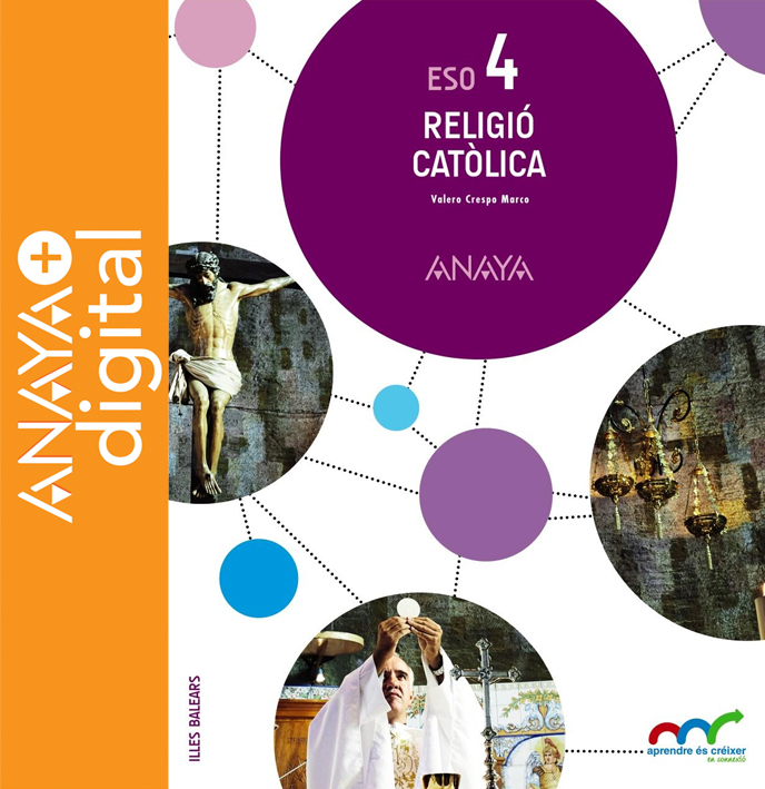 Portada del llibre Religió Catòlica 4. ESO. Anaya + digital