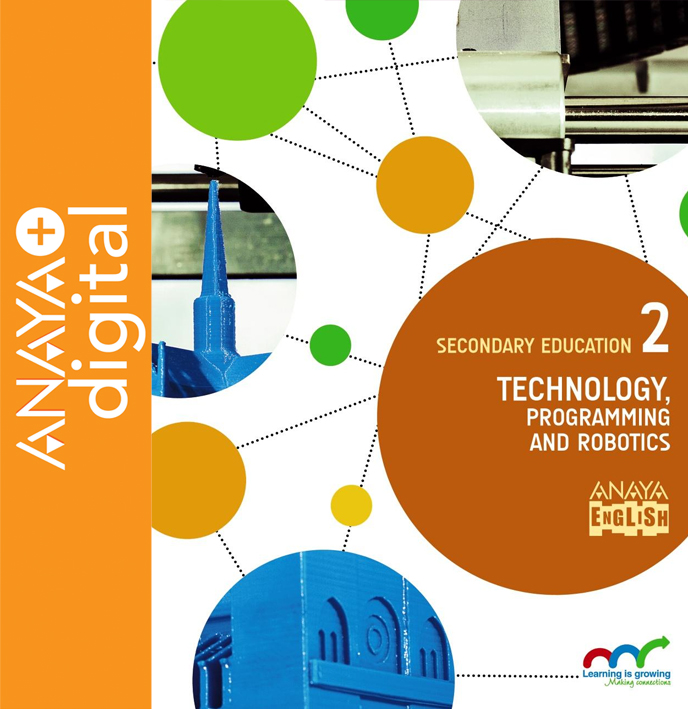 Book cover Technology, Programming and Robotics 2. Secondary. Anaya + digital