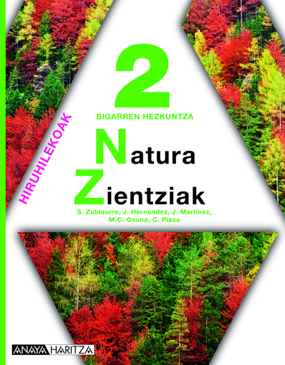 Book cover Natura Zientziak 2º ESO Euskera  Anaya +Digital