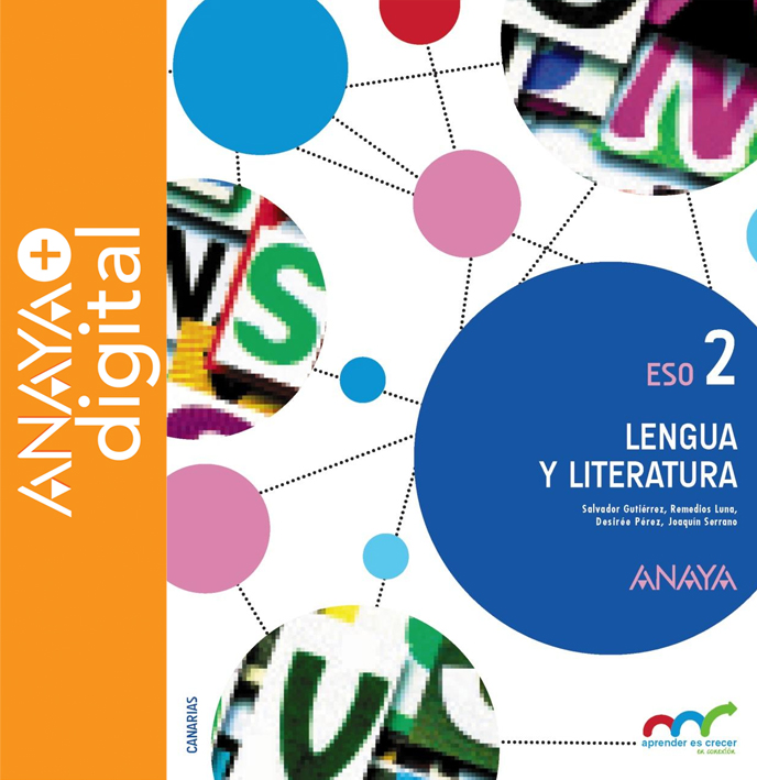 Portada del Libro  Lengua y Literatura 2. ESO. Anaya + digital