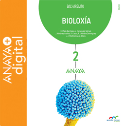 Portada do Libro Bioloxía 2. Bacharelato. Anaya + digital