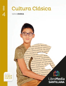 Book cover LM PLAT Alumno Cultura Clásica Evoca 4 ESO Saber Hacer