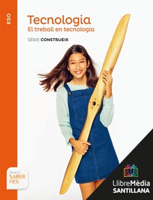 Book cover LM PLAT Alumne Tecnologia El treball en tecnologia Construeix 1 ESO Saber Fer Voramar