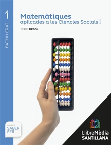 Book cover LM PLAT Alumne Matemàtiques aplicades a les Ciències Socials Resol 1 BCH Saber Fer Grup Promotor