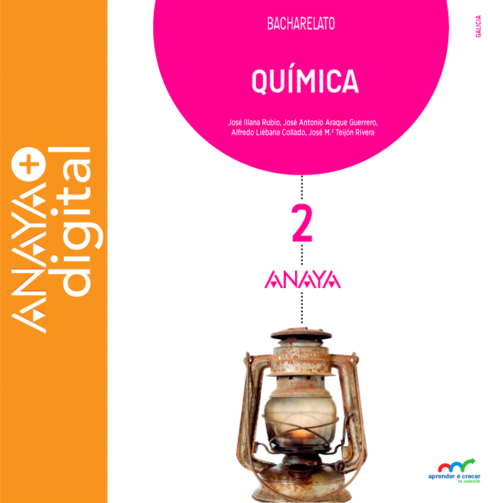 Portada do Libro Química 2. Bacharelato. Anaya + digital