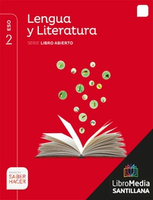 Book cover LM PLAT Alumno Lengua y Literatura Libro Abierto 2 ESO Saber Hacer