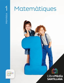 Book cover LM PLAT Alumne Matemàtiques 1 Primària Saber Fer Grup Promotor