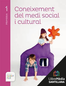 Book cover LM PLAT Alumne Coneixement del medi social i cultural 1 Primària Saber Fer Grup Promotor