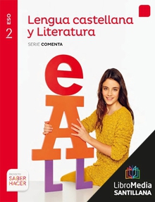 Book cover LM PLAT Alumno Lengua castellana y Literatura Comenta 2 ESO Saber Hacer Grup Promotor