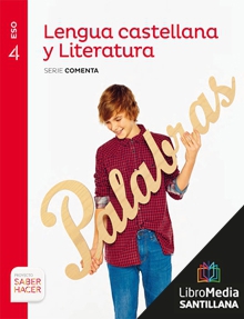 Book cover LM PLAT Alumno Lengua castellana y Literatura Comenta 4 ESO Saber Hacer Grup Promotor