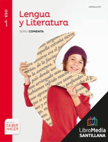 Book cover LM PLAT Alumno Lengua y Literatura Comenta 1 ESO Saber Hacer Grazalema