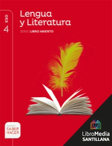 Book cover LM PLAT Alumno Lengua y Literatura Libro Abierto 4 ESO Saber Hacer