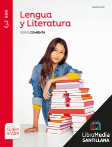 Book cover LM PLAT Alumno Lengua y Literatura Comenta 3 ESO Saber Hacer Grazalema