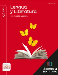 Book cover LM PLAT Alumno Lengua y Literatura Libro Abierto 3 ESO Saber Hacer Grazalema