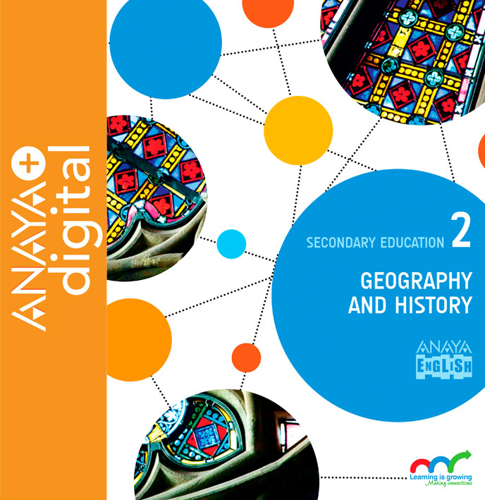 Book cover Geography and History 2. Secondary. Anaya + digital