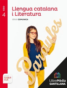 Book cover LM PLAT Alumne Llengua catalana i Literatura Comunica 4 ESO Saber Fer Grup Promotor