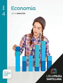 Book cover LM PLAT Alumne Economia Analitza 4 ESO Saber Fer Grup Promotor