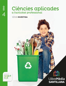 Book cover LM PLAT Alumne Ciències aplicades a l'activitat professional Investiga 4 ESO Saber Fer Grup Promotor