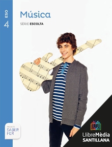 Book cover LM PLAT Alumne Música Escolta 4 ESO Saber Fer Grup Promotor