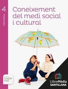 Book cover LM PLAT Alumne Coneixement del medi social i cultural 4 Primària Saber Fer Grup Promotor