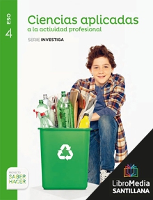 Book cover LM PLAT Alumno Ciencias aplicadas a la actividad profesional Investiga 4 ESO Saber Hacer